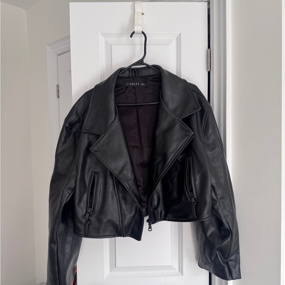 LIONESS Faux Leather Jacket